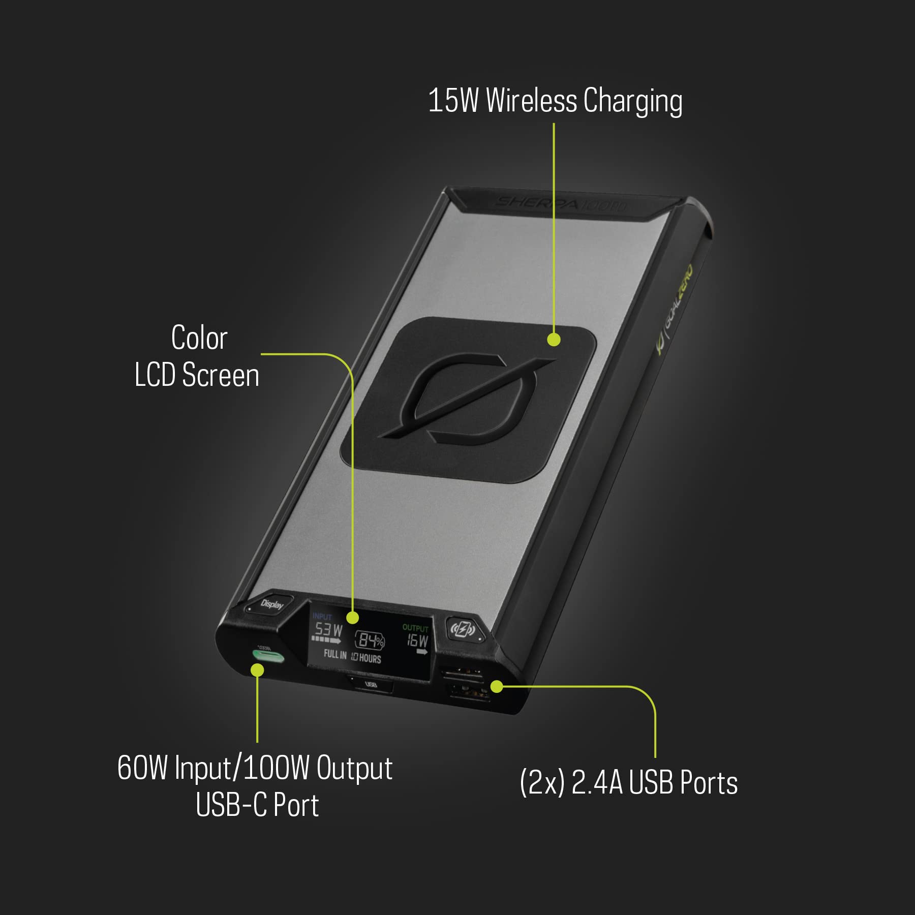 Amazon.com: Goal Zero Sherpa 100PD Wireless Portable Power Bank